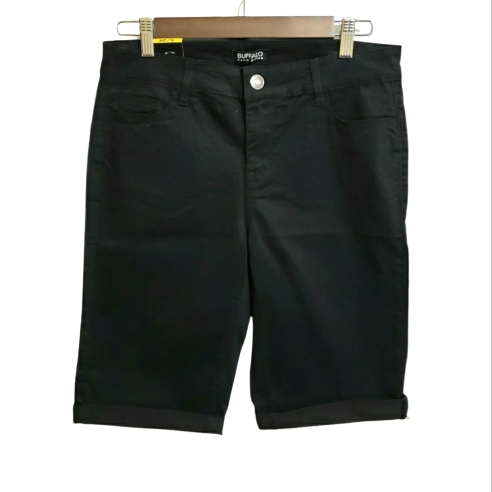 Buffalo David Bitton Mid-rise Bermuda Shorts Size 6 NWT